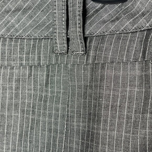 LOFT Pencil Skirt Gray Striped Work Mini Career Skirt Size 4 - Picture 8 of 8
